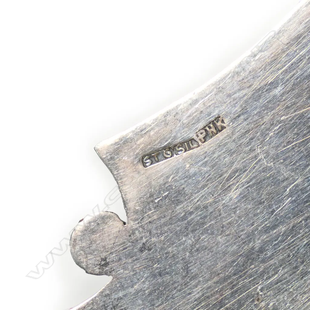 New Zealand 'PHK' greenstone silver presentation Trowel, Image 1++